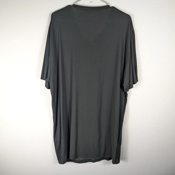 Tommy John Second Skin V Neck T Shirt 2XL Black Micro Modal Stretch Soft Men Tee - Picture 3 of 3
